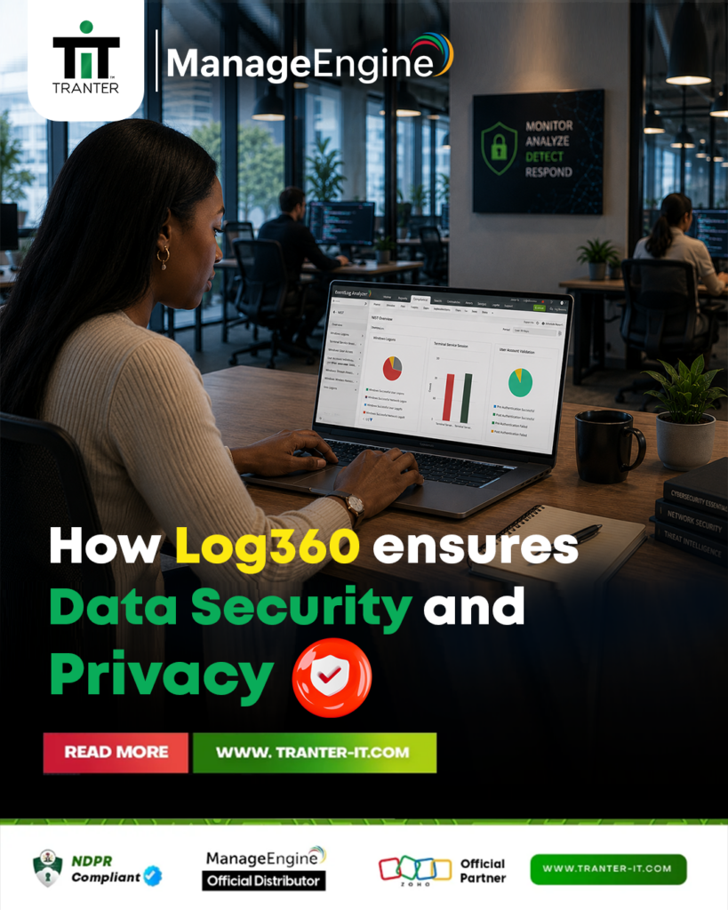 How Log360 Ensures Data Security and Privacy