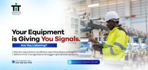Condition-based machinery monitoring by Tranter Smart Solutions, showing an engineer inspecting industrial equipment to monitor operating status, performance and equipment condition.